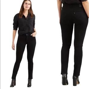 Levi’s 712 Slim Black Skinny Ankle Denim Jeans